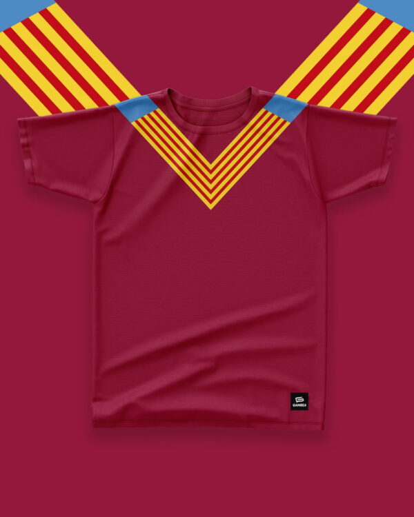 MAROON Senyera 1934 Retro Football Shirt