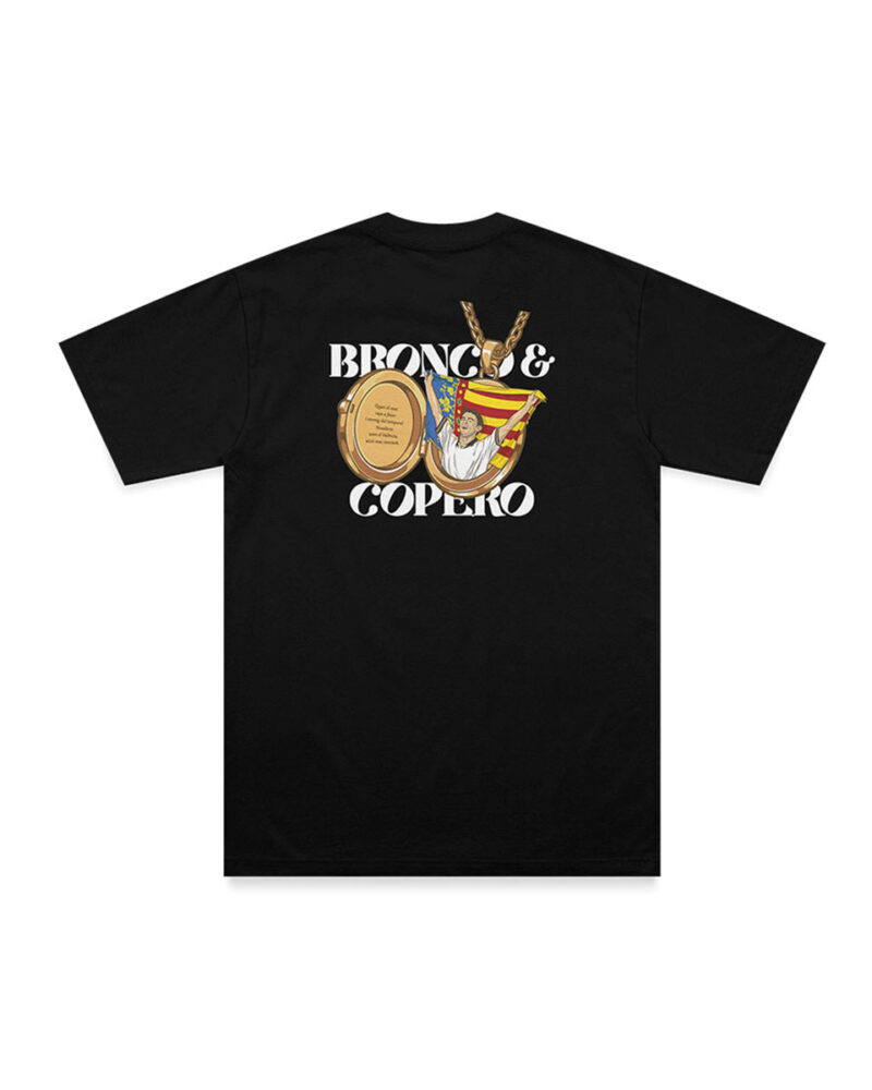 Bronco y Copero Black T-Shirt