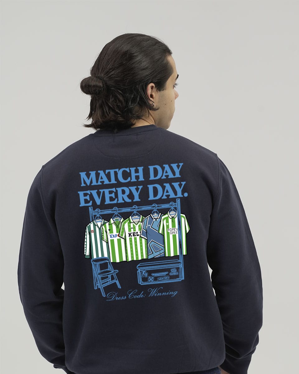 Felpa Matchday Verdiblanca Navy 1 Felpa Matchday Verdiblanca Navy