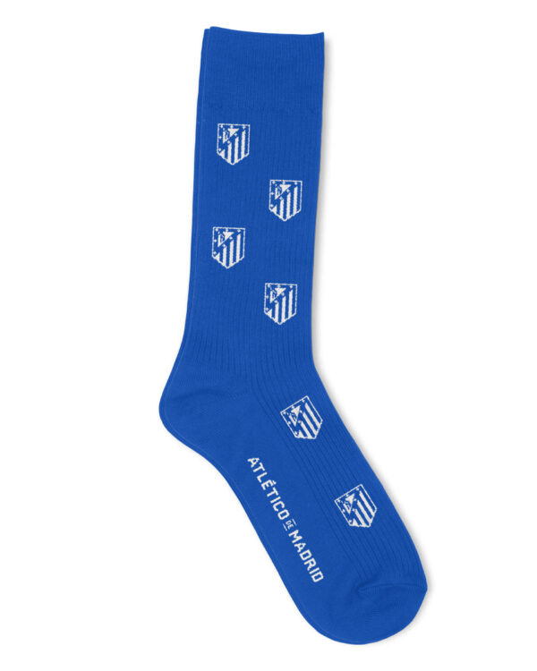 Atlético de Madrid Escudo Monochrome Blue Socks