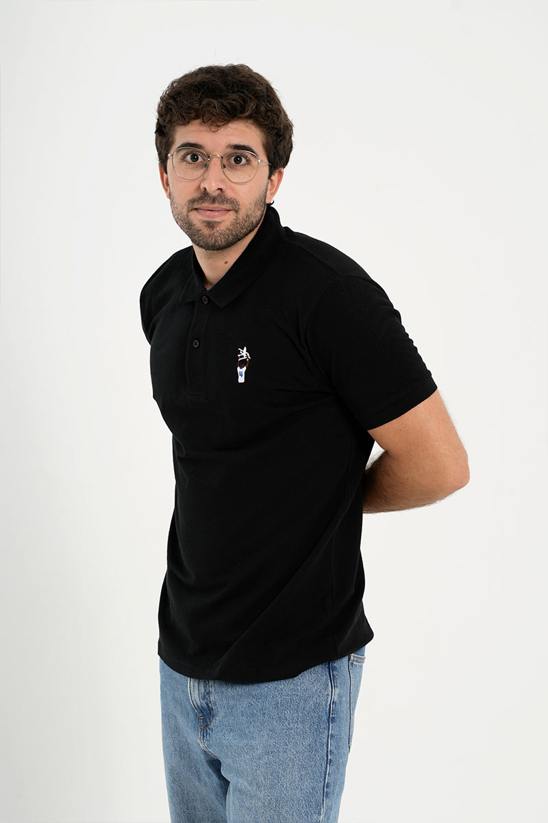 Silla Black Polo Shirt