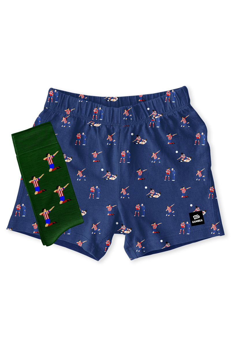 SUPERPACK ROJIBLANCO Boxers + Meias