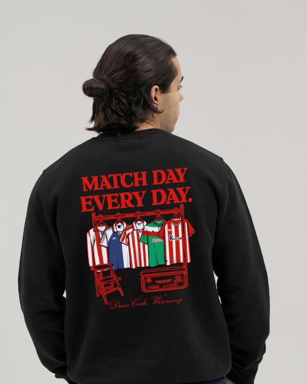 sudadera negra matchday bacalao 24