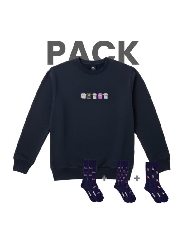 Crea tu pack Sudadera (Sudadera + 3-Calcetines)