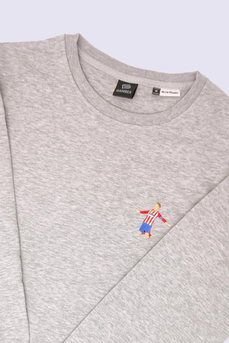 Sudadera Rojiblanco Gris Sudadera Rojiblanco Gris