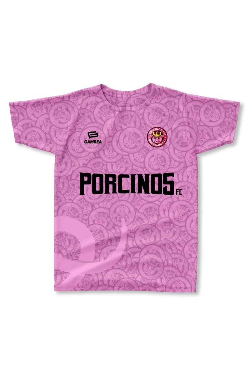 Camiseta PORCINOS FC Rosa Camiseta PORCINOS FC Rosa
