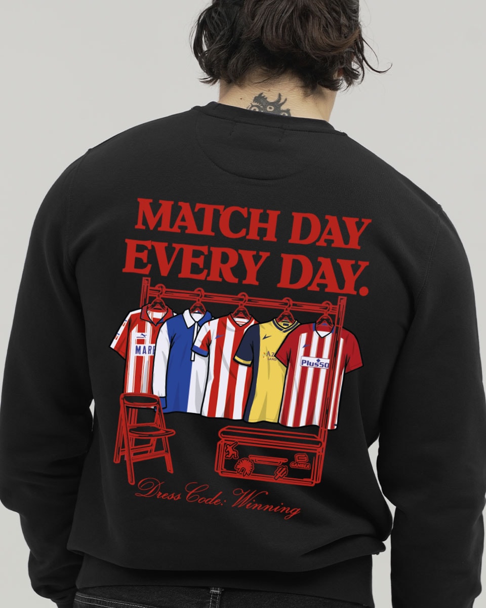 Sudadera Matchday Rojiblanca Black 1 Sudadera Matchday Rojiblanca Black