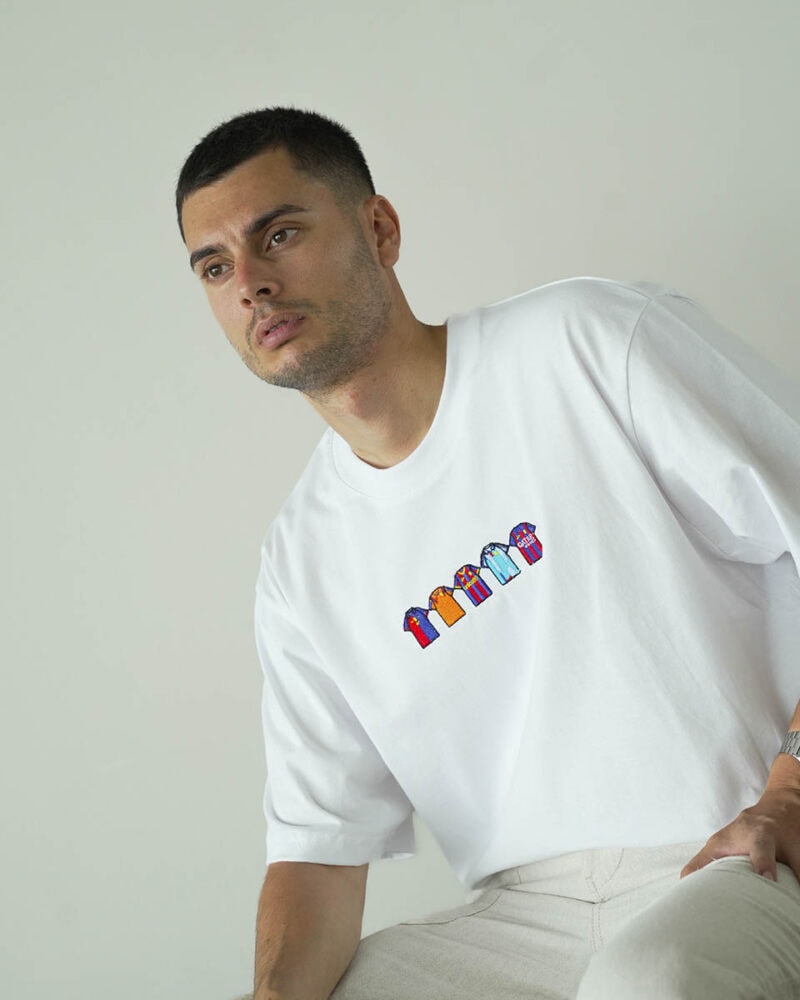Camiseta Oversize Aficion Barna blanca (2)
