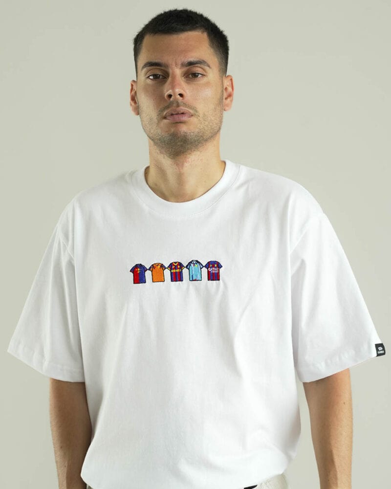 Camiseta Oversize Aficion Barna blanca (3)