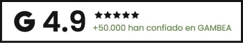 4.9 sobre 5 en Google. Más de 50.000 clientes han confiado en GAMBEA